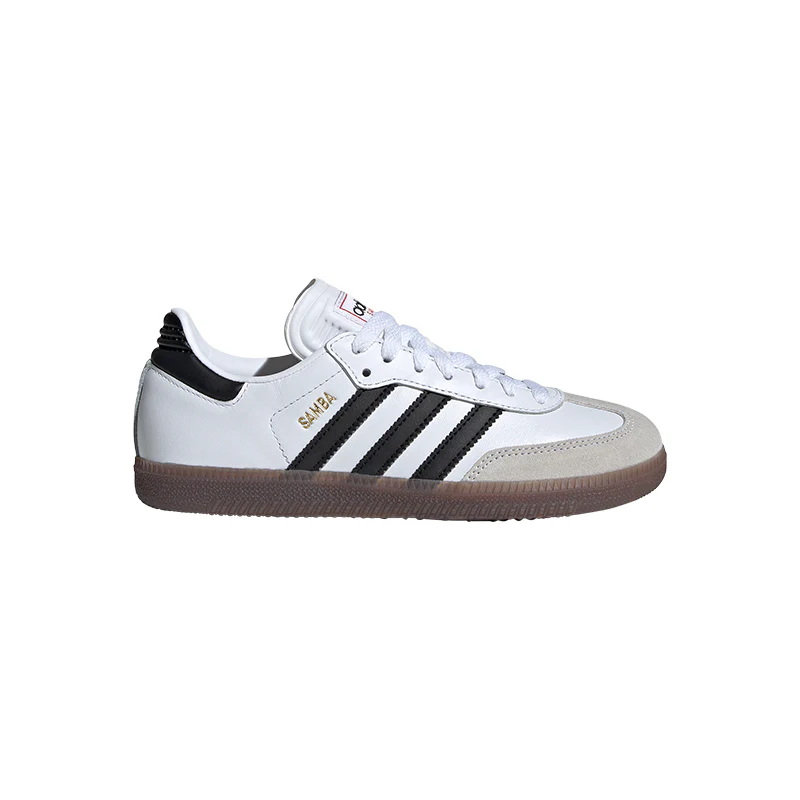 Kid's Grade School Samba White/Black/Red - Image 3