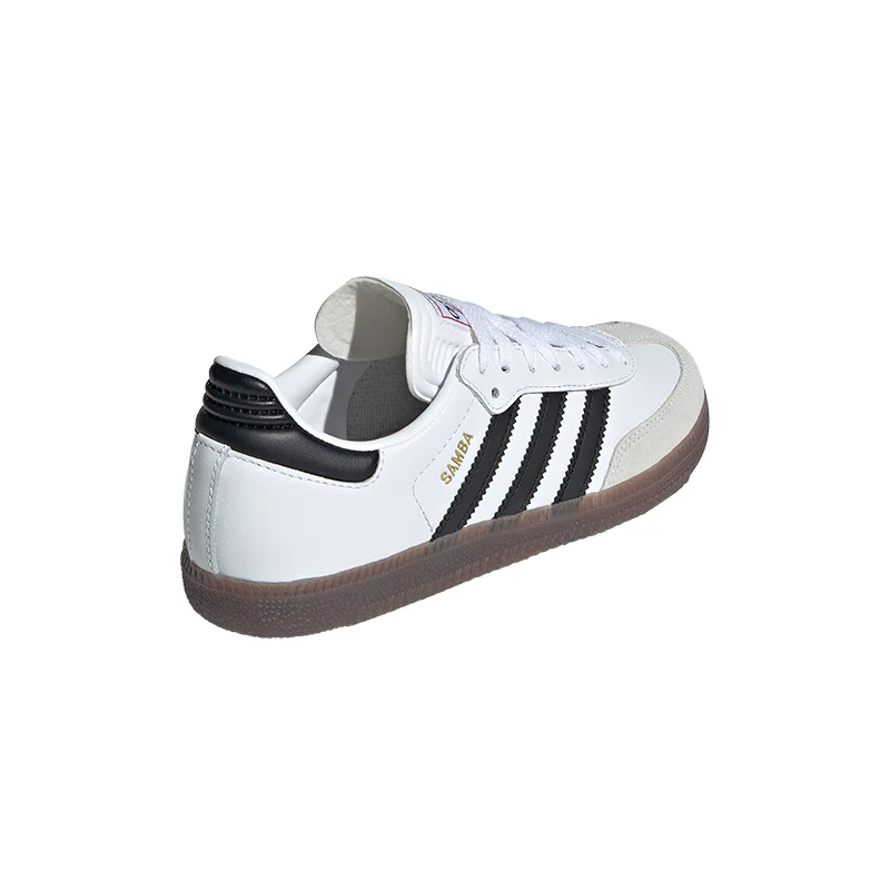 Kid's Grade School Samba White/Black/Red - Image 5