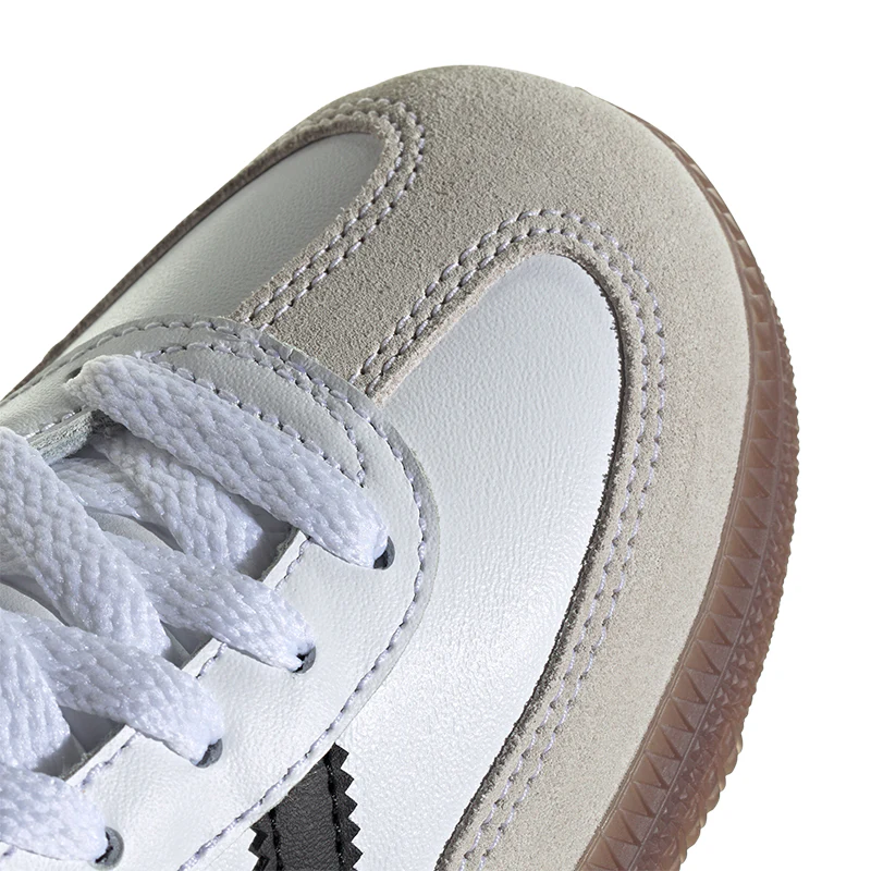 Kid's Grade School Samba White/Black/Red - Image 8