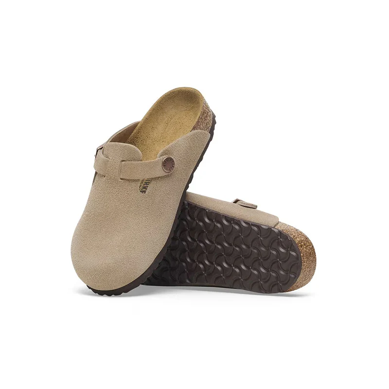Kid's Preschool Boston Narrow Taupe Suede - Image 5