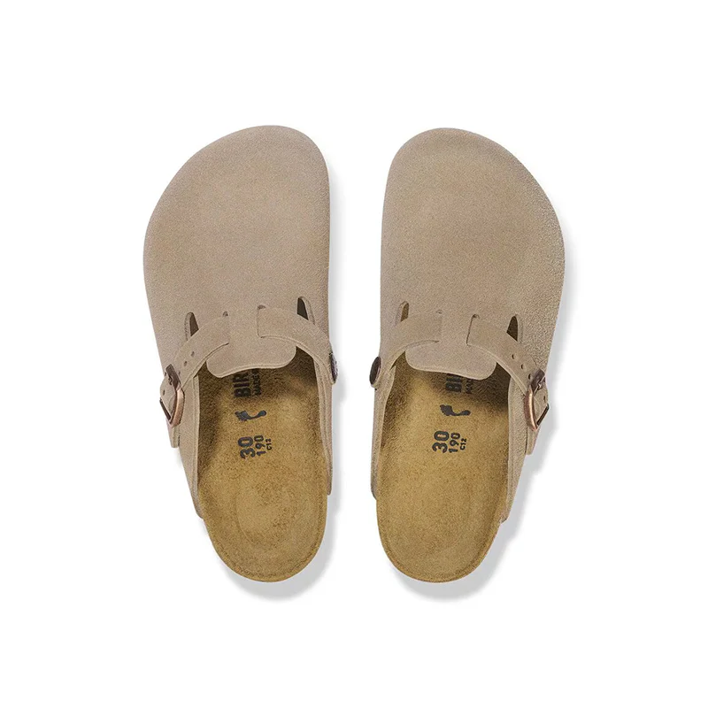 Kid's Preschool Boston Narrow Taupe Suede - Image 6