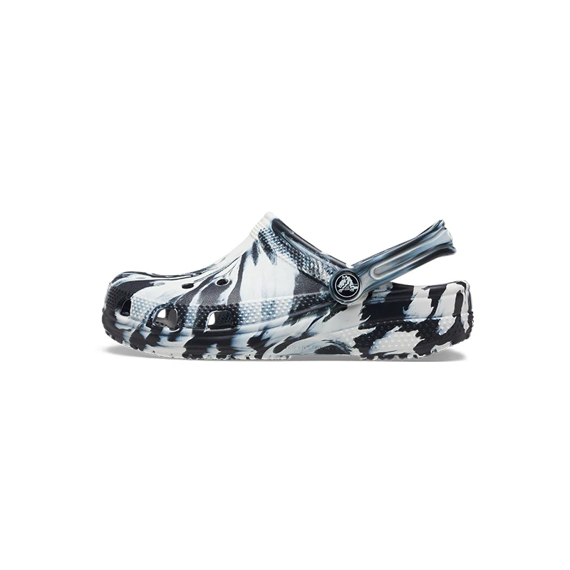 Kid's Preschool Classic Marbled Clog Black/White - Image 4