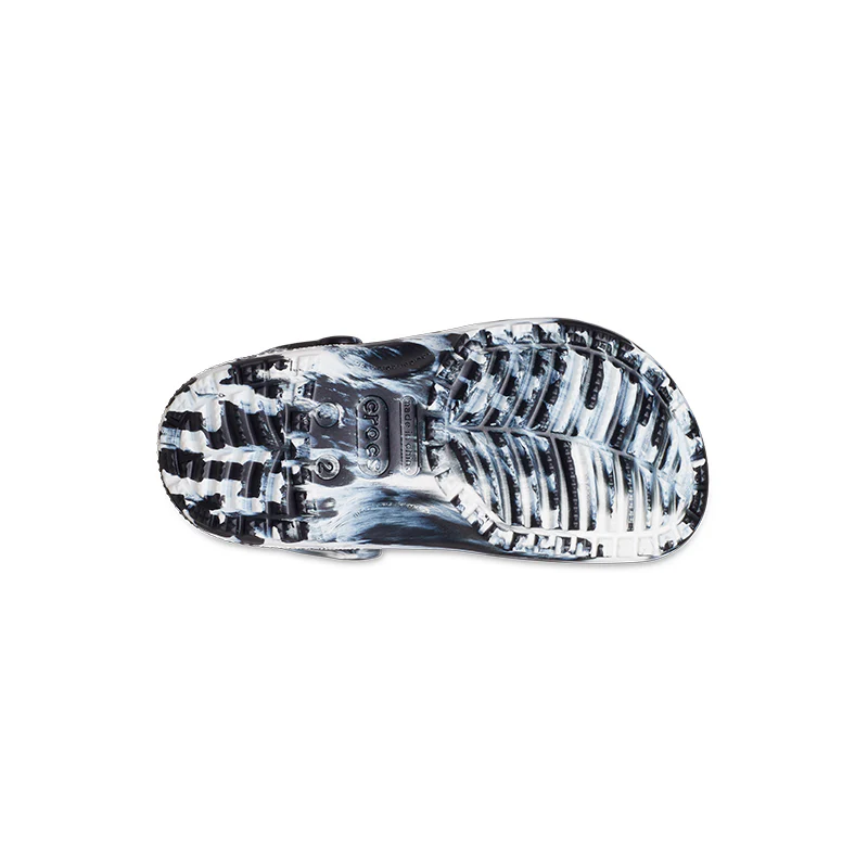 Kid's Preschool Classic Marbled Clog Black/White - Image 8