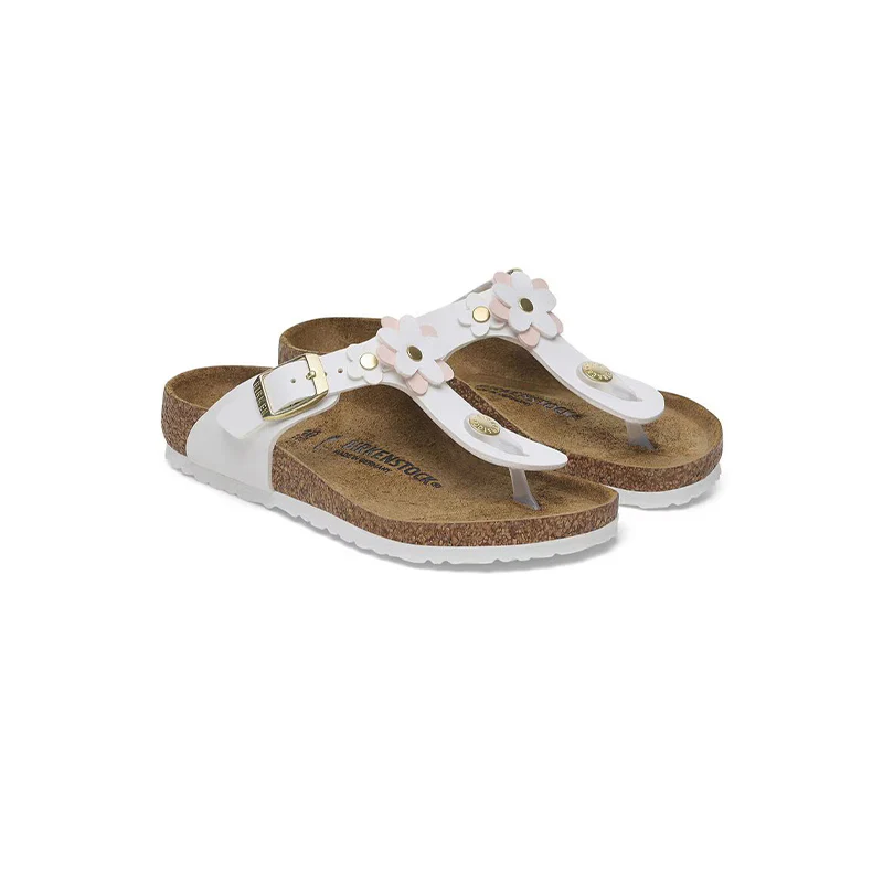Kid's Preschool Gizeh Flowers Narrow White Birko-Flor - Image 5