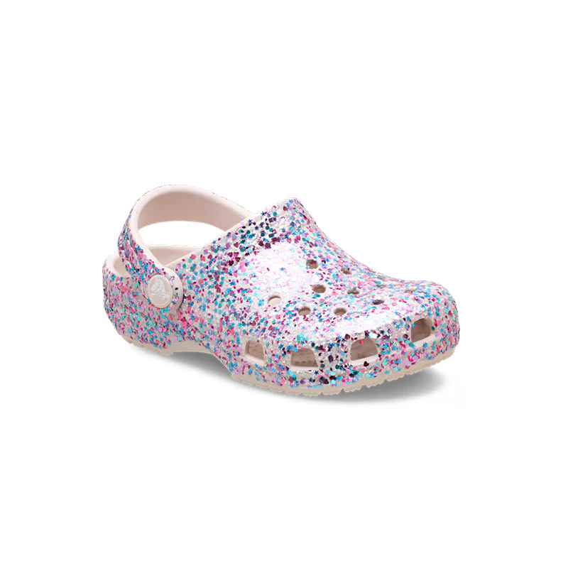 Kid's Toddler Classic Dazzle Glitter Clog Cocoa Creme - Image 2