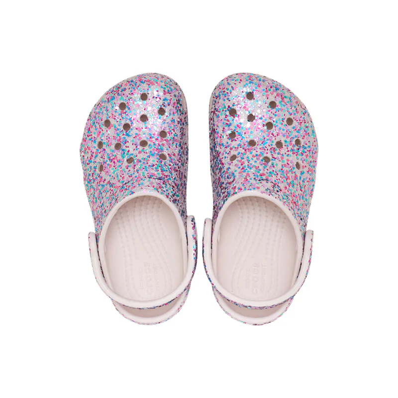 Kid's Toddler Classic Dazzle Glitter Clog Cocoa Creme - Image 5