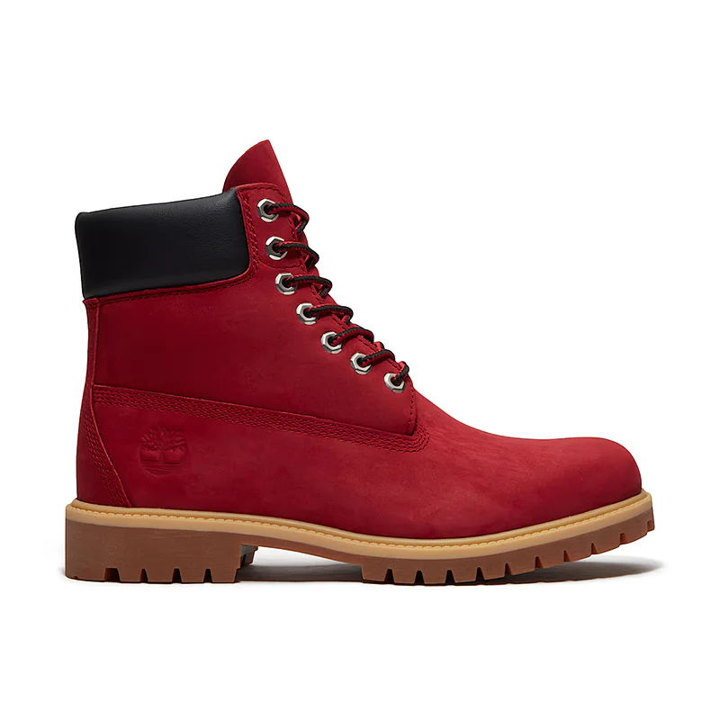 Men's 6" Premium Waterproof Dark Red Nubuck - Image 3
