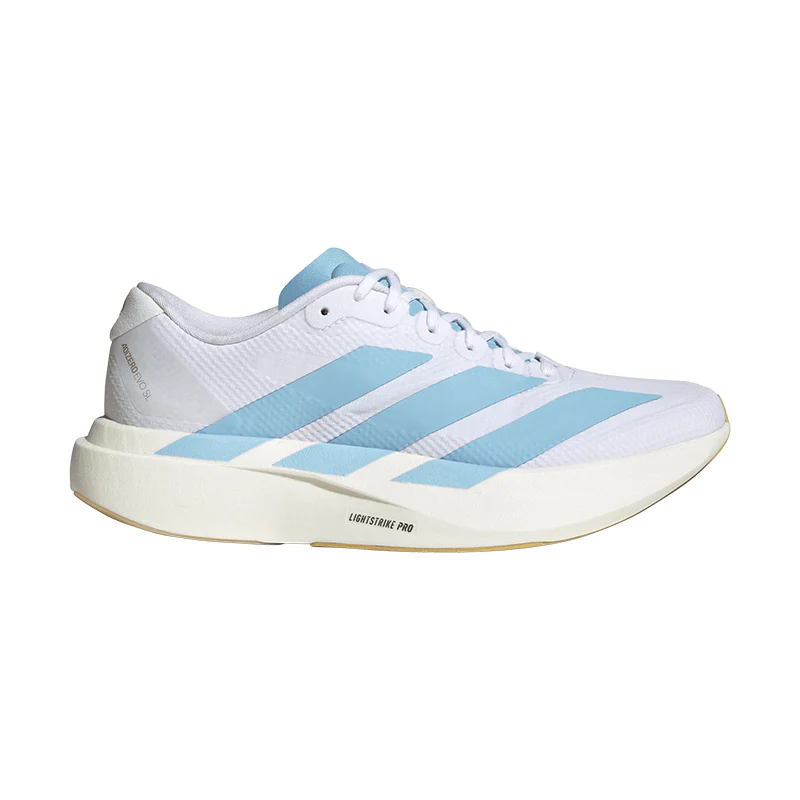 Men's Adizero EVO SL White/Clear Blue/Gold - Image 3