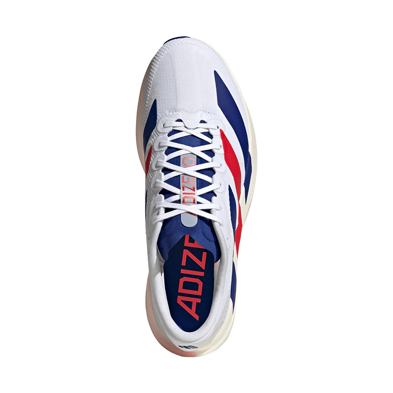 Men's Adizero EVO SL White/Mystery Ink/Ruby - Image 5