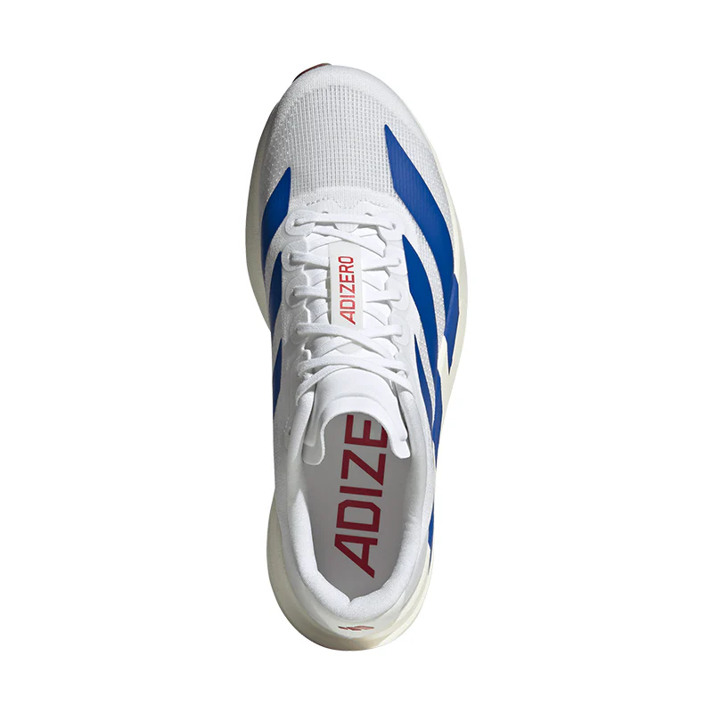 Men's Adizero EVO SL White/Royal Blue/Ruby - Image 7