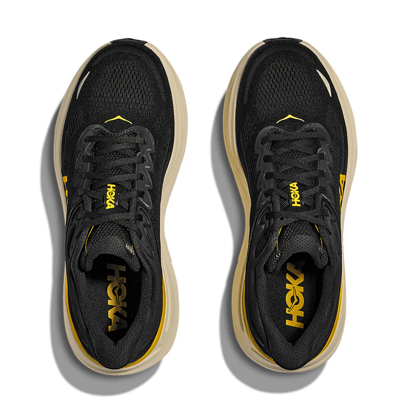 Men's Bondi 9 Carbon Black/Yellow Gold - Image 6