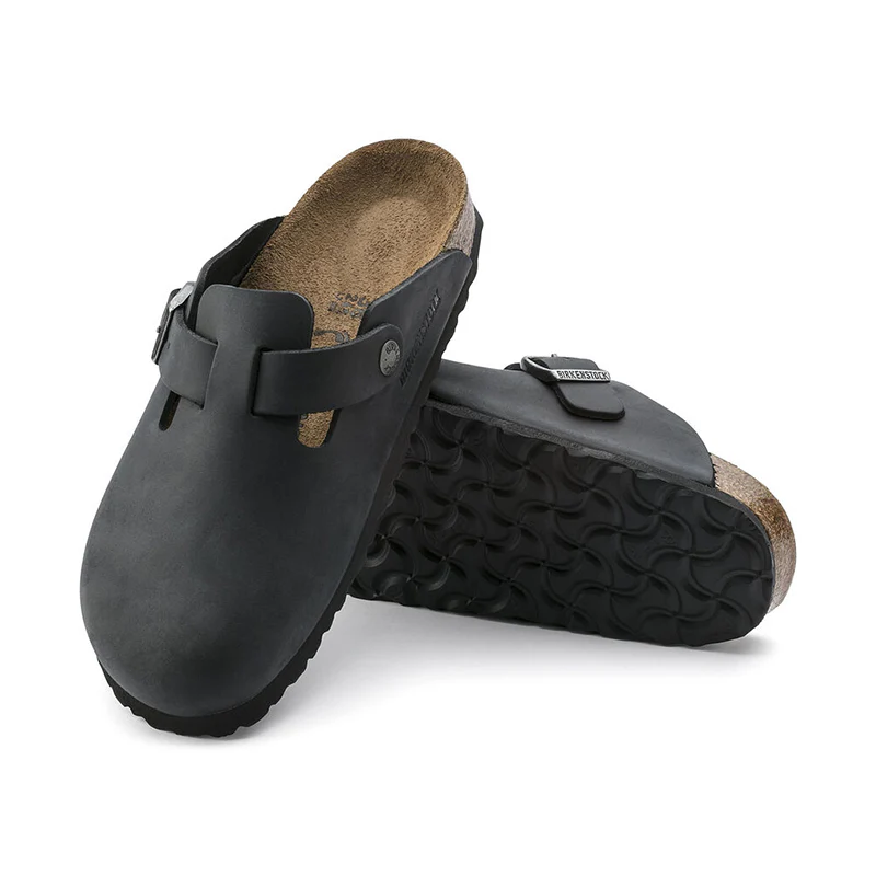 Men's Boston Black Oiled Leather - Image 6