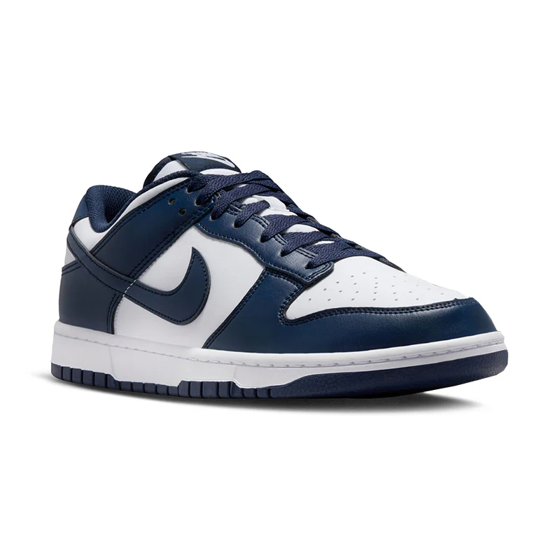 Men's Dunk Low White/Navy - Image 2