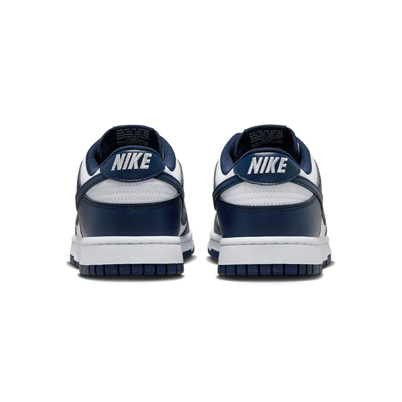 Men's Dunk Low White/Navy - Image 6