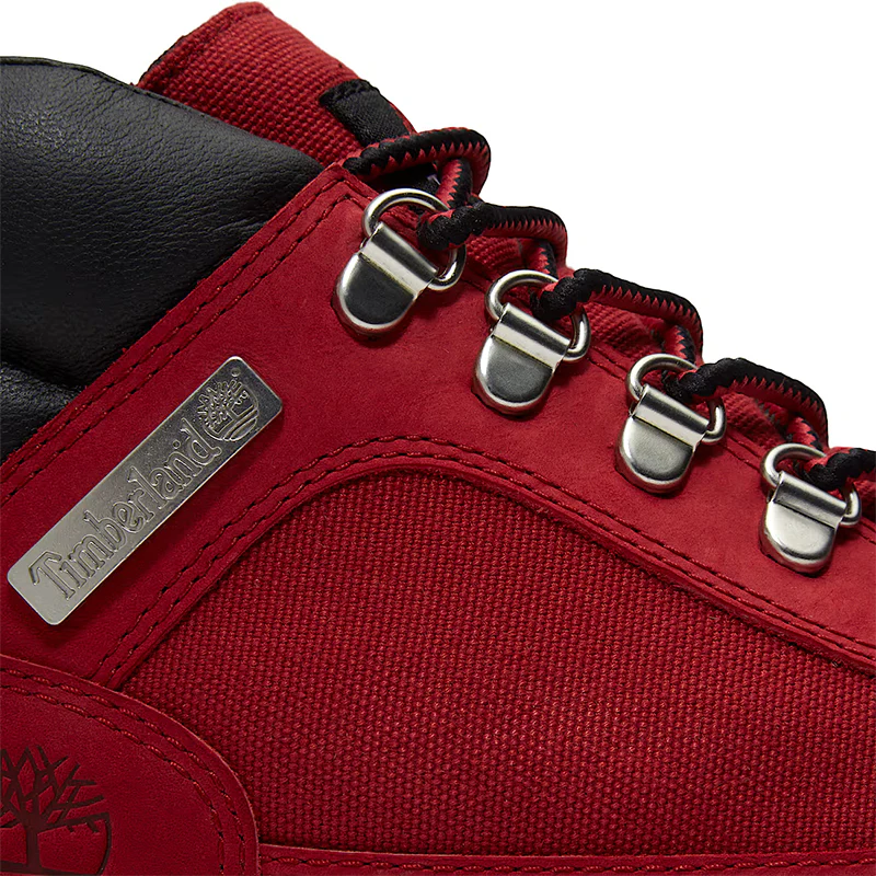 Men's Field Boot Mid Waterproof Dark Red Nubuck - Image 9