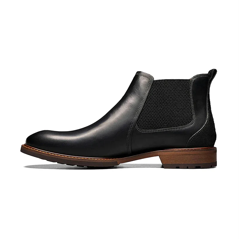 Men's Lodge Plain Toe Black Crazy Horse - Image 4