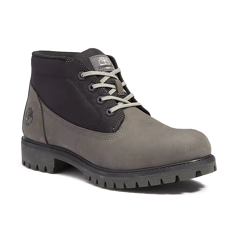 Men's Premium Chukka Medium Grey Nubuck/Black - Image 2