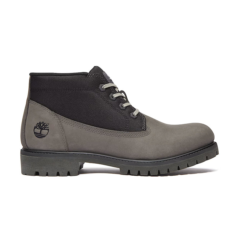 Men's Premium Chukka Medium Grey Nubuck/Black - Image 3