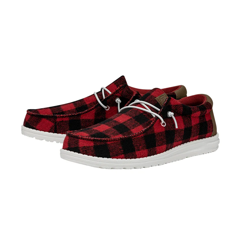 Men's Wally Buffalo Plaid Red - Image 3