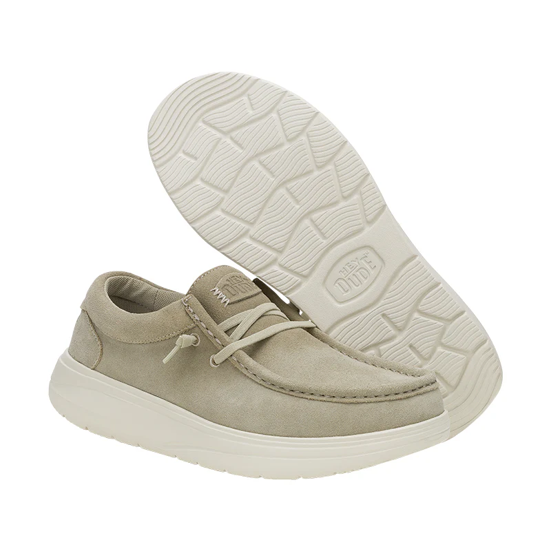 Men's Wally Comf Suede Stone Grey/Silver Birch - Image 5