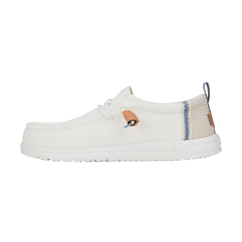 Men's Wally Craft Linen White/Stone Grey - Image 3