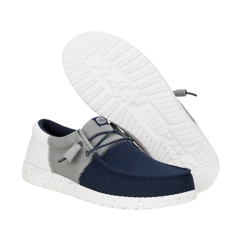 Men's Wally Tri Varsity Mesh Navy/Grey - Image 8