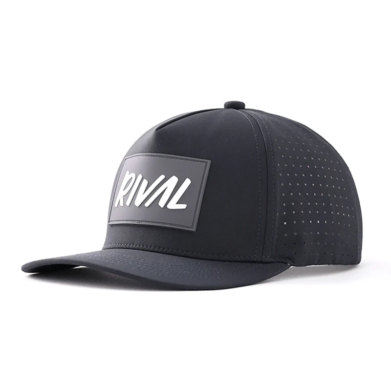 My Perforated Snapback Hat Black - Image 2
