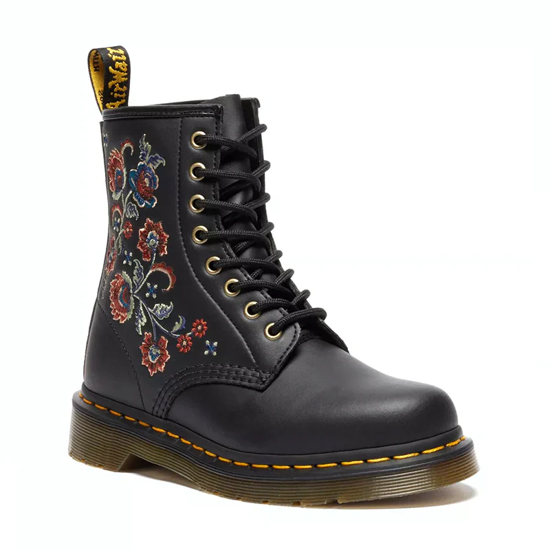 Women's 1460 Vonda TF Black Genix Nappa - Image 2