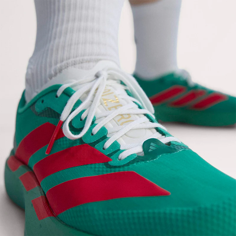 Women's Adizero EVO SL Green/Lucid Red/White - Image 8