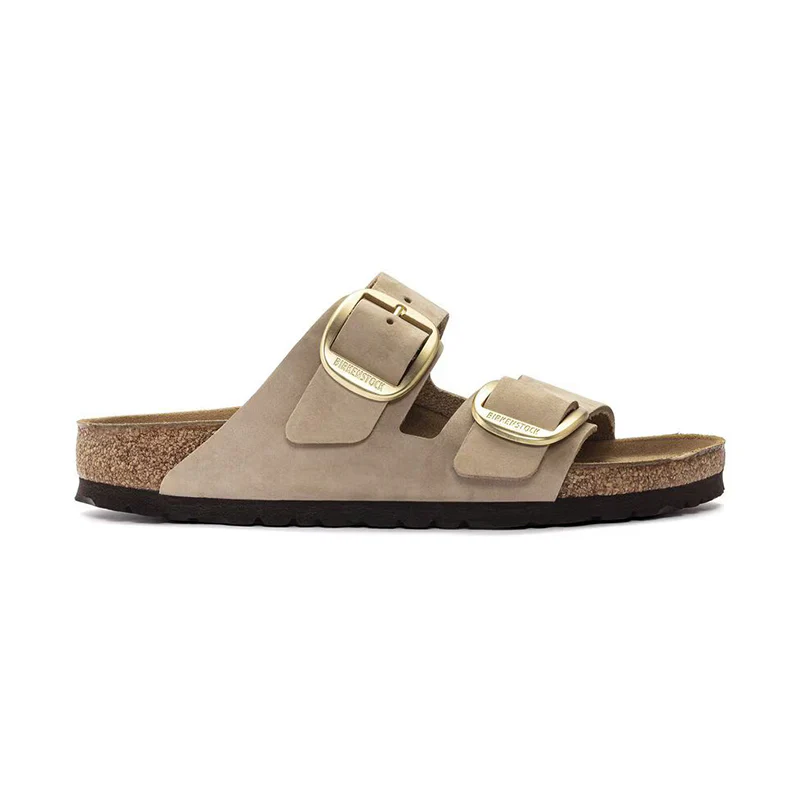 Women's Arizona Big Buckle Narrow Sandcastle Nubuck - Image 3