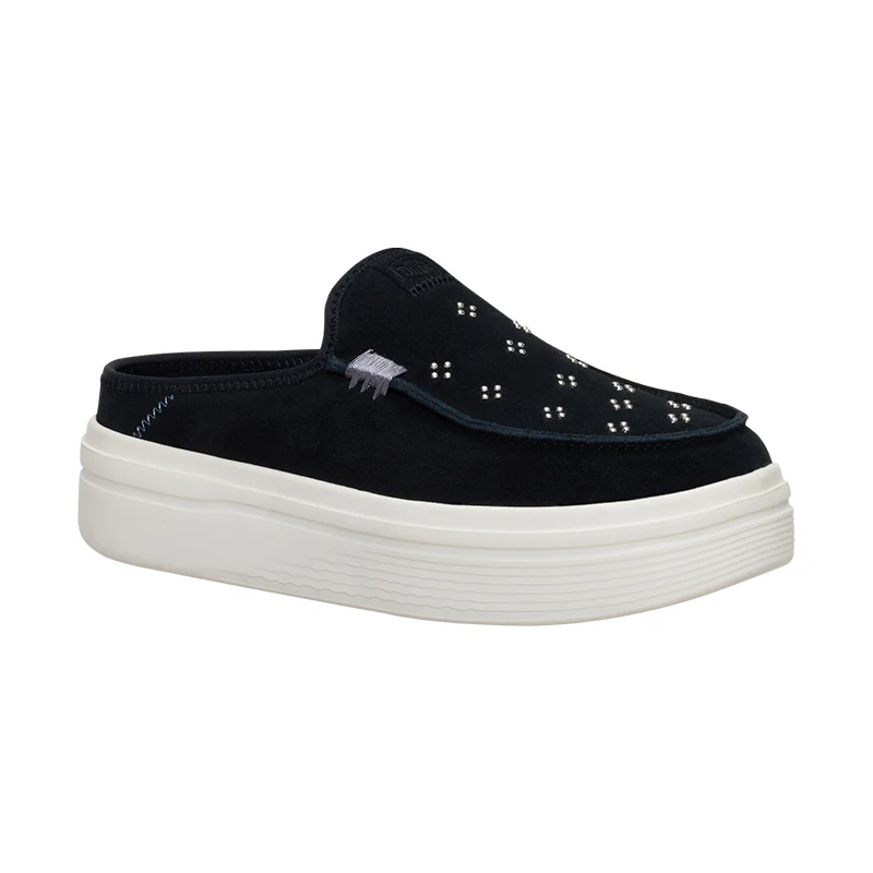 Women's Austin Lift Suede Stud Black - Image 2