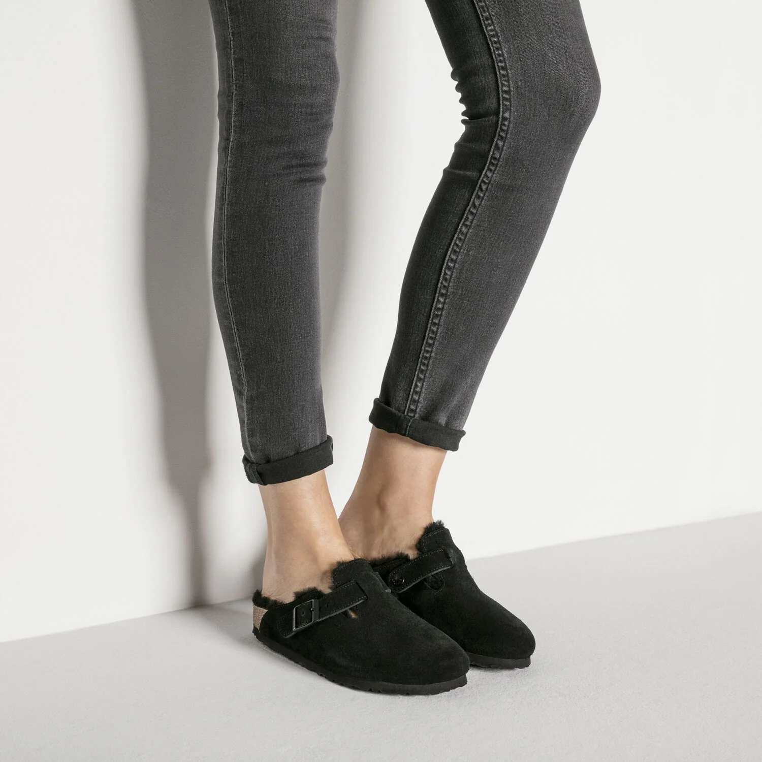 Women's Boston Shearling Black/Black - Image 5