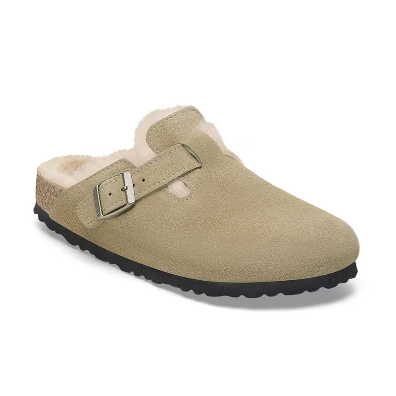Women's Boston Shearling Taupe/Natural - Image 2