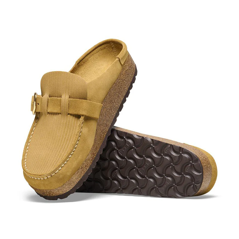 Women's Buckley Narrow Corduroy Cork Brown Suede - Image 4