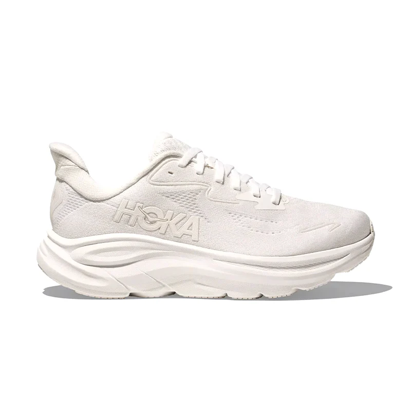Women's Clifton 10 (WIDE) White/White - Image 3