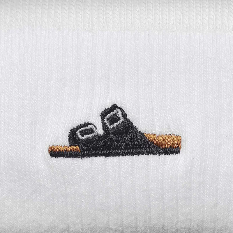 Women's Cotton Ribbed Bundle Socks Black/White - Image 4