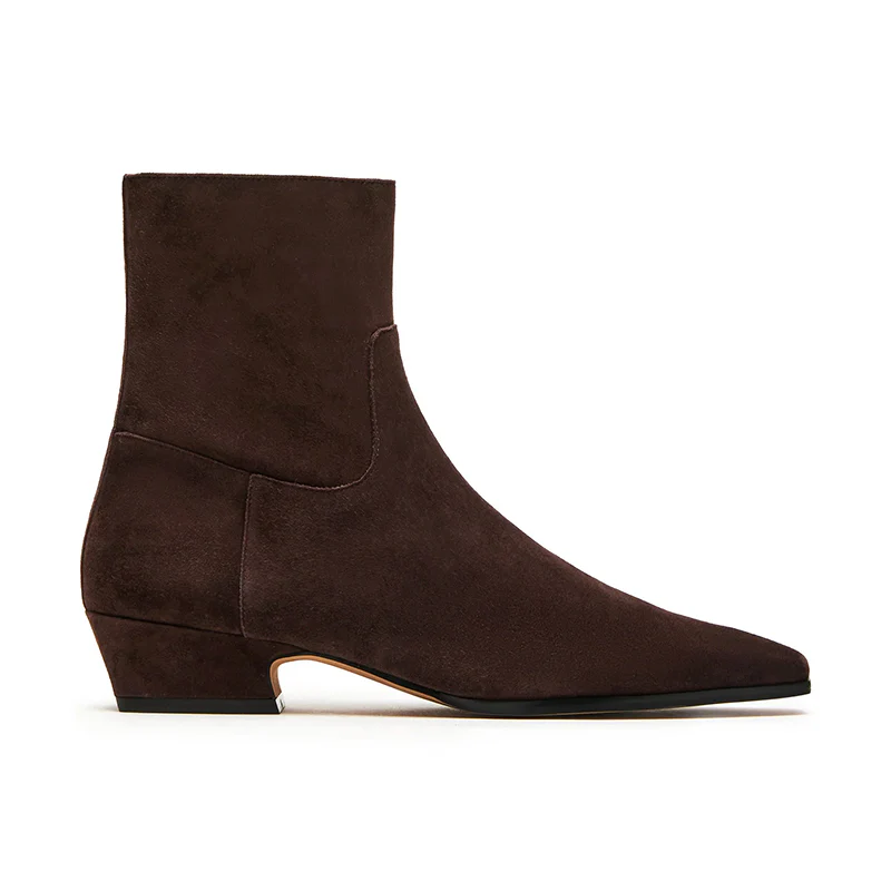 Women's Dusty Chocolate Brown Suede - Image 2