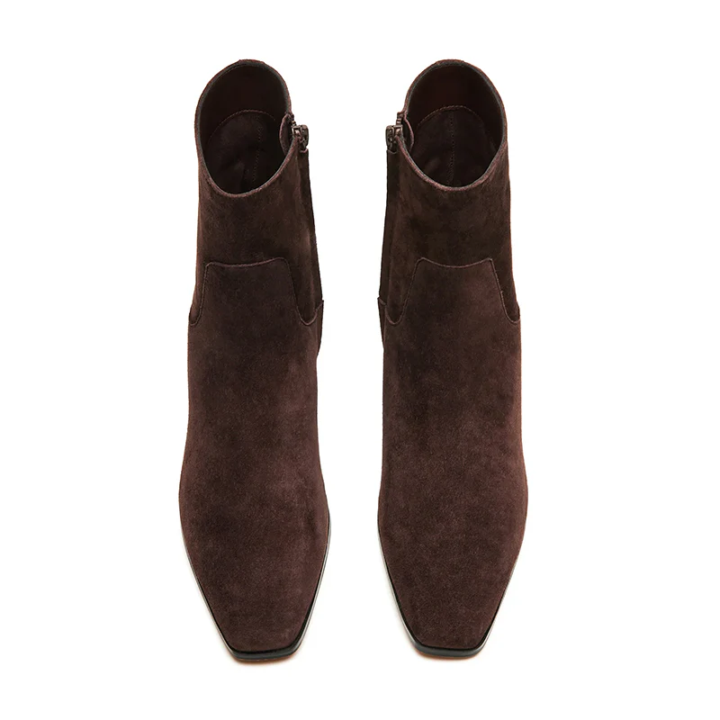 Women's Dusty Chocolate Brown Suede - Image 6