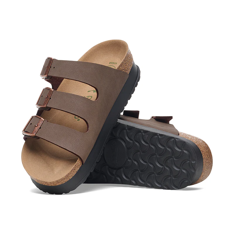 Women's Florida III Platform Vegan Narrow Mocha Birkibuc - Image 3