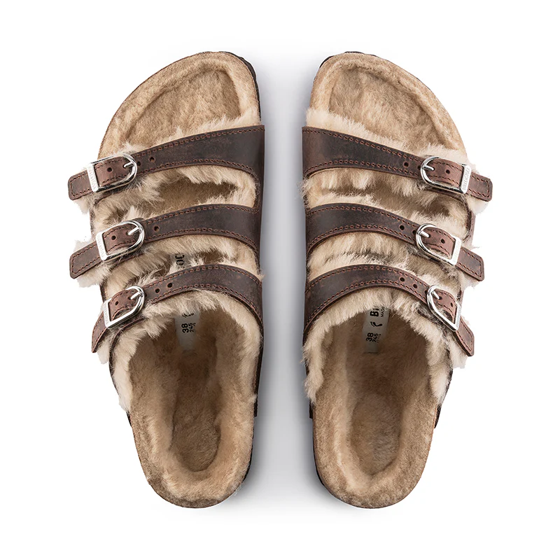 Women's Florida Shearling Narrow Oiled Leather/Sandcastle - Image 4
