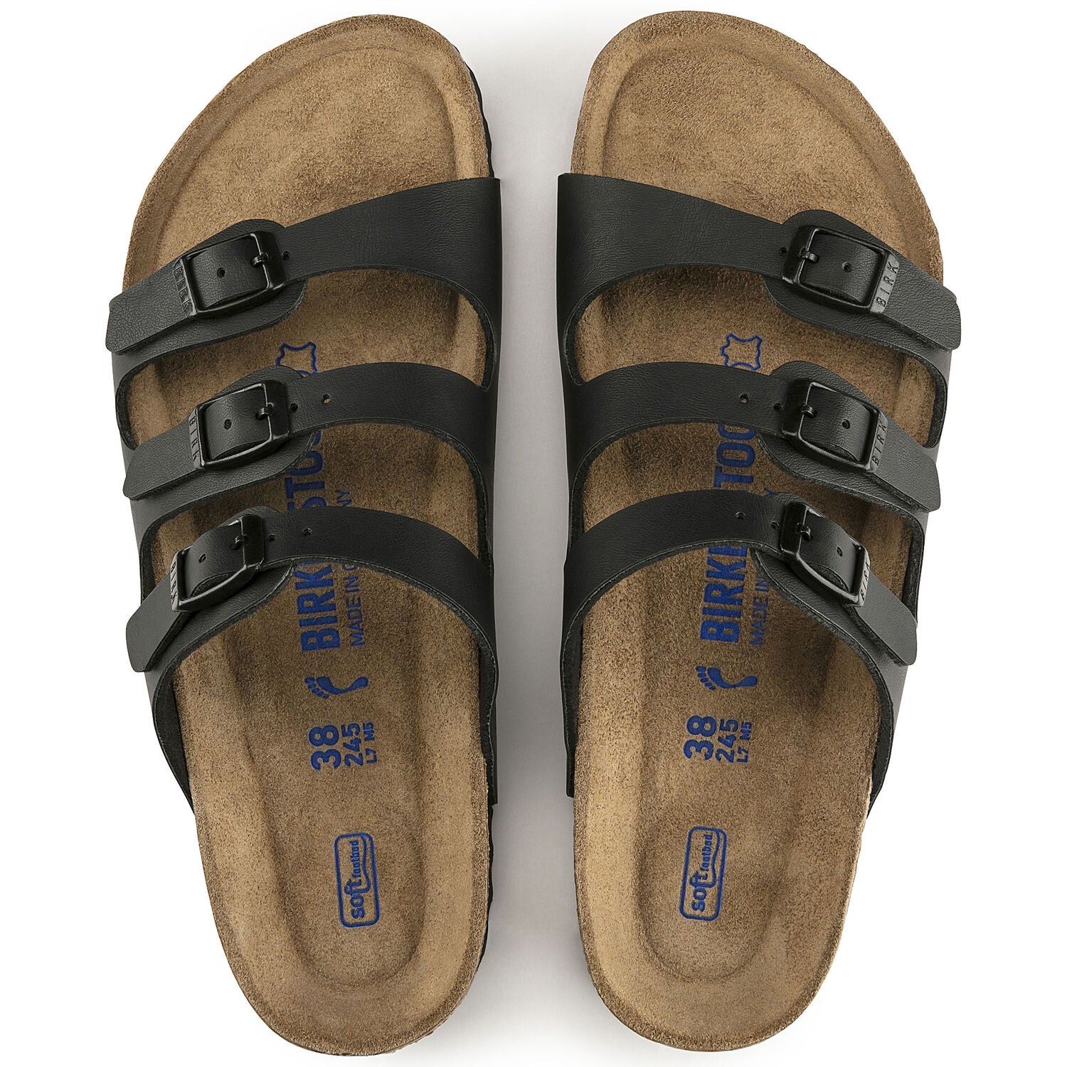 Women's Florida Soft Footbed Black Birko-Flor - Image 5
