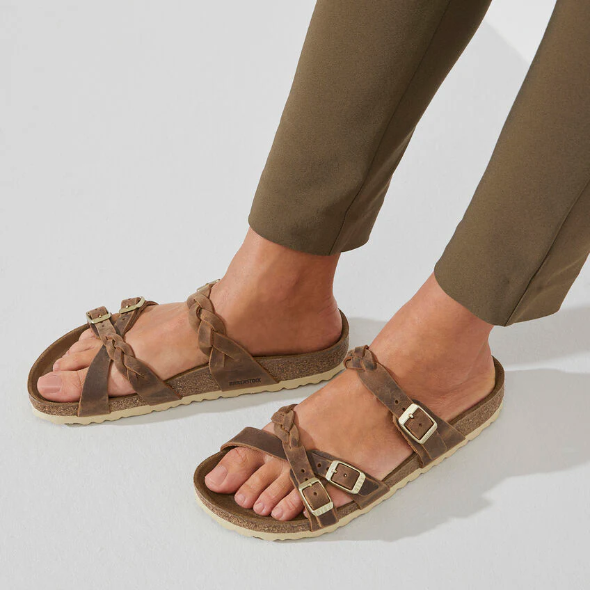 Women's Franca Braid Cognac Oiled Leather - Image 5