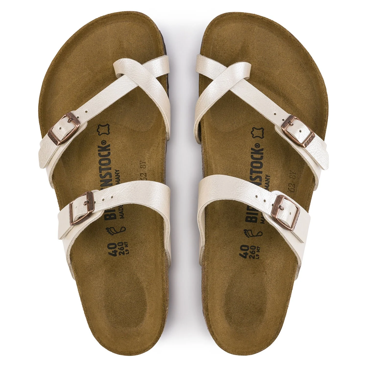 Women's Mayari Graceful Pearl White Birko-Flor - Image 6
