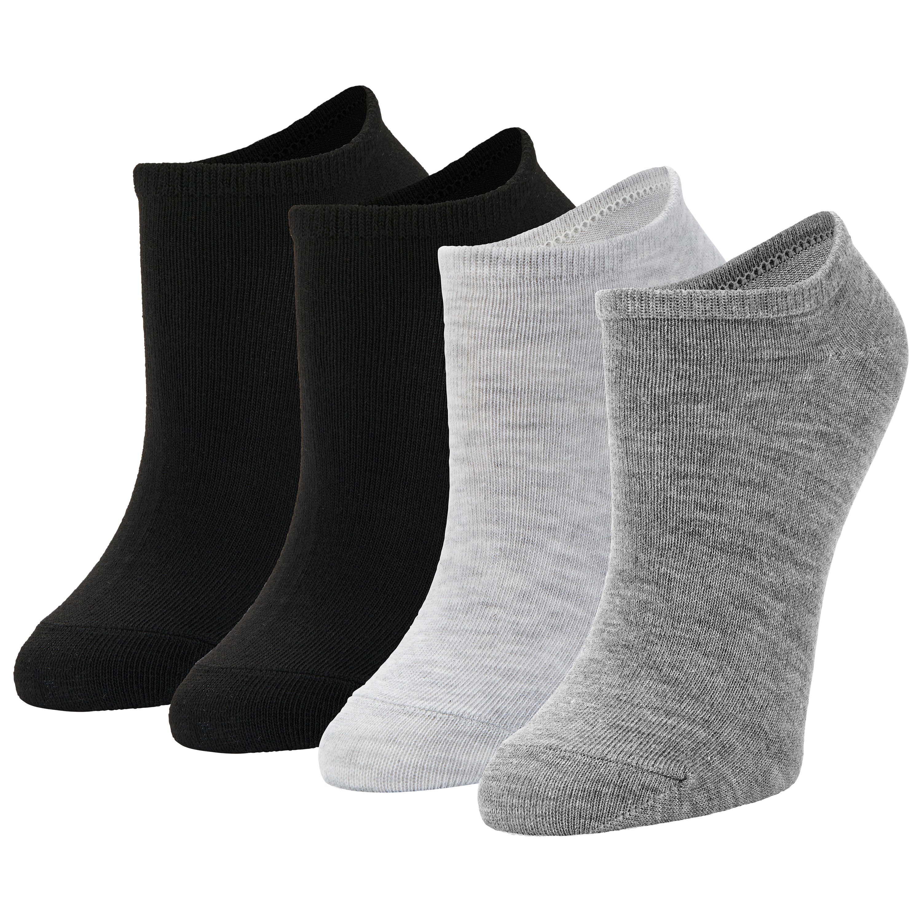 Women's Medium No Show 4 Pack
