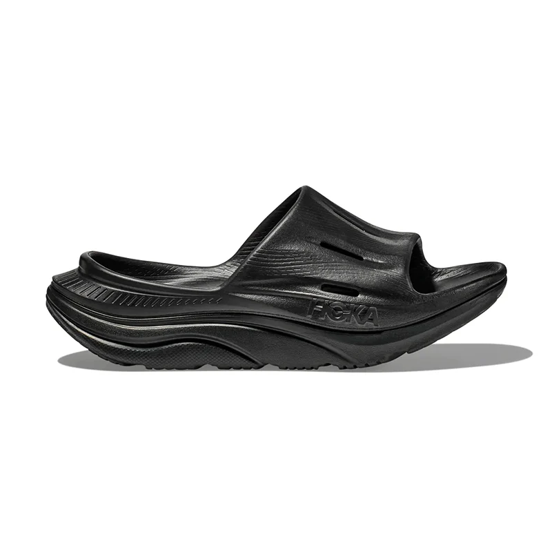 Women's Ora Recovery Slide 3 Black/Black - Image 3