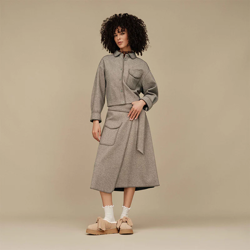 Women's Platform Slip-On Bow Sand - Image 5