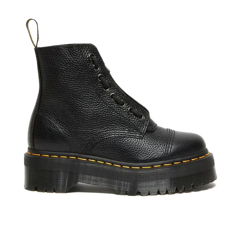 Women's Sinclair Black Milled Nappa Platform - Image 3