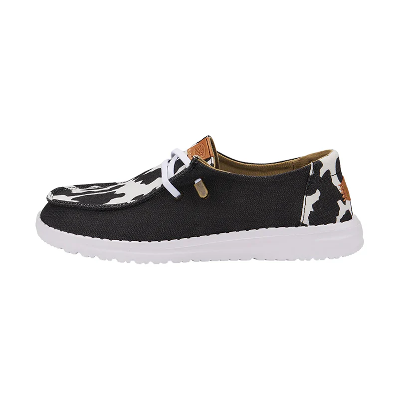 Women's Wendy Animal Black/Cow - Image 3
