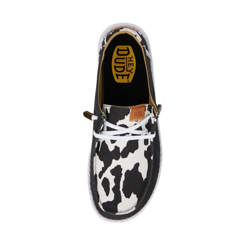 Women's Wendy Animal Black/Cow - Image 6