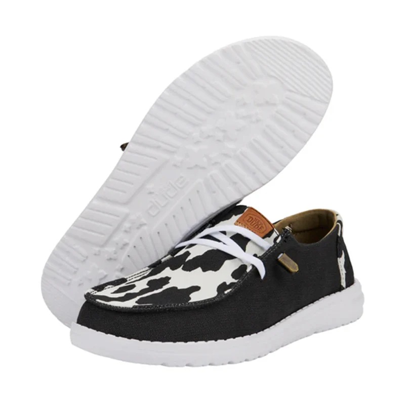Women's Wendy Animal Black/Cow - Image 7